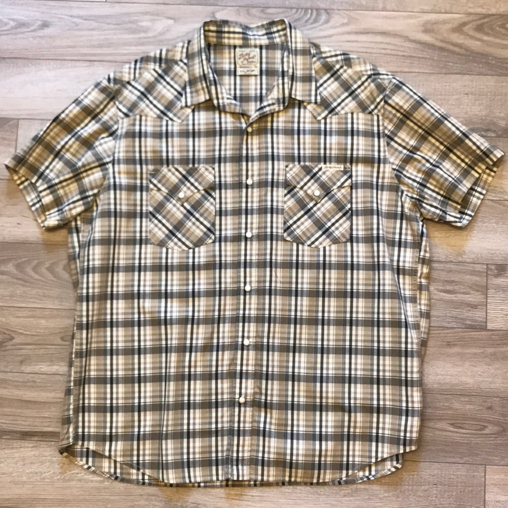 Men’s lucky brand plaid button down